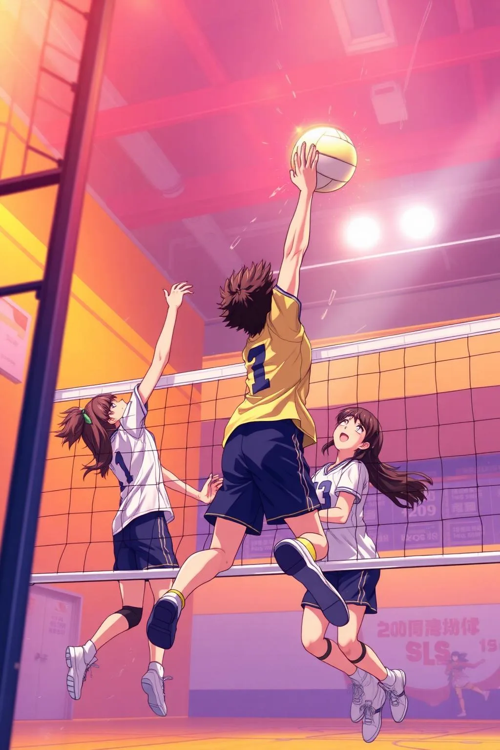 Original AnimeVerse poster illustration representing Haikyuu!!